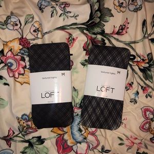Loft - 2 Patterned Tights